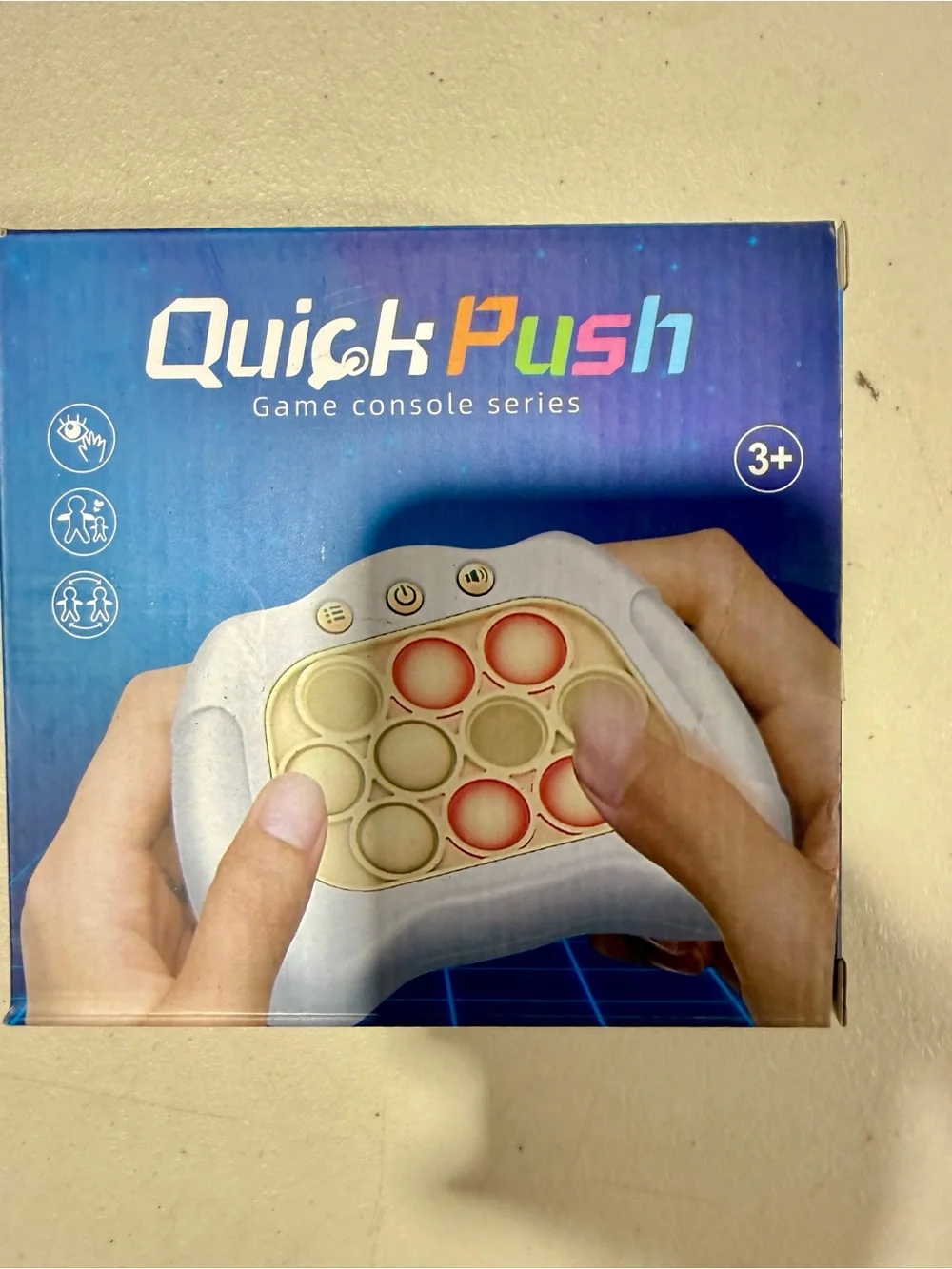 Quick Push Electronic Pop Game Console Light Up Fidget Sensory Toy NIB Ages 3+⁠